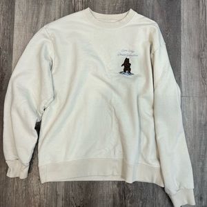 Brandy Melville bear cream crewneck